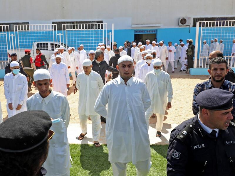 Prisoners of war, loyal to the forces of Libya's eastern military strongman Khalifa Haftar