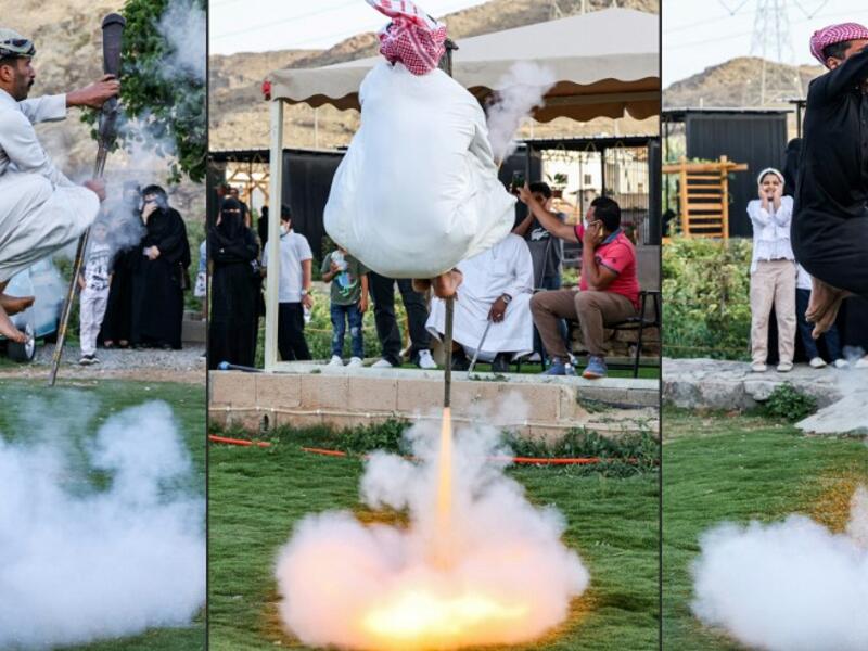 Taashir is a war dance performed in Taif