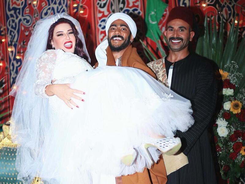 سمية الخشاب وأحمد سعد