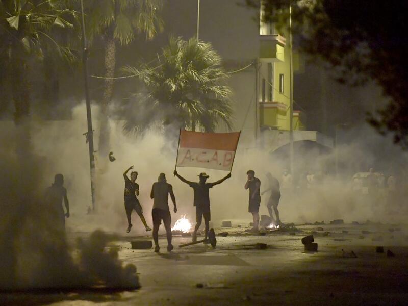 Violent protests erupted in the Tunisian capital