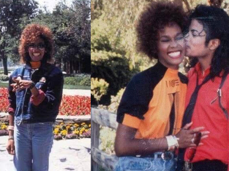 Whitney Houston and Michael Jackson at Neverland in 1989