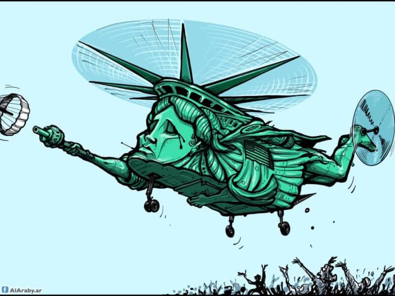 cartoon by Emad Hajjaj