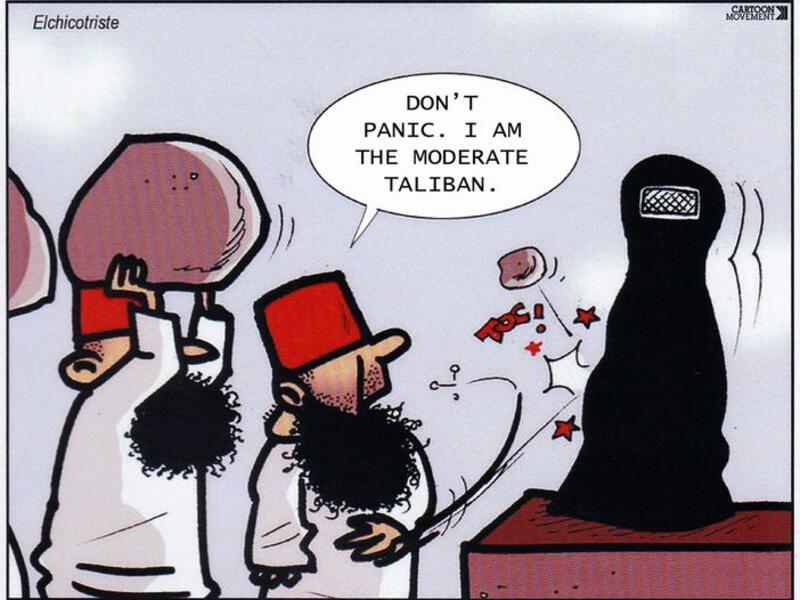 Taliban moderation, The Taliban promises the rights of women in Afghanistan will be respected. Miguel Villalba Sánchez (Elchicotriste)