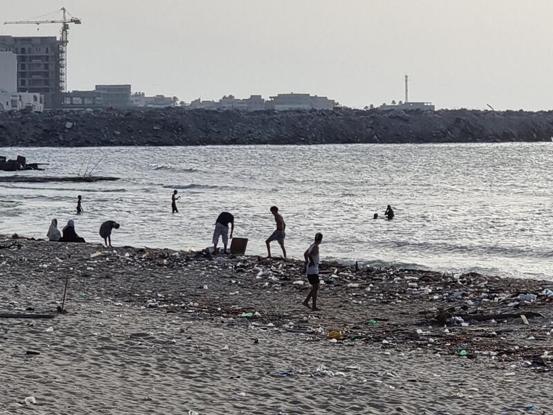 Pollution at Libya beaches