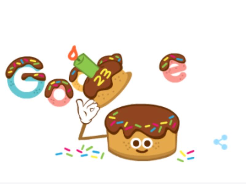 اليوم تحتفل Google بعيد ميلادها الثالث والعشرين