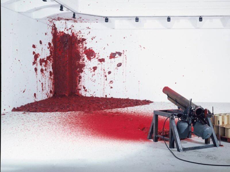 artist Anish Kapoor work displayed at Burj Al Arab