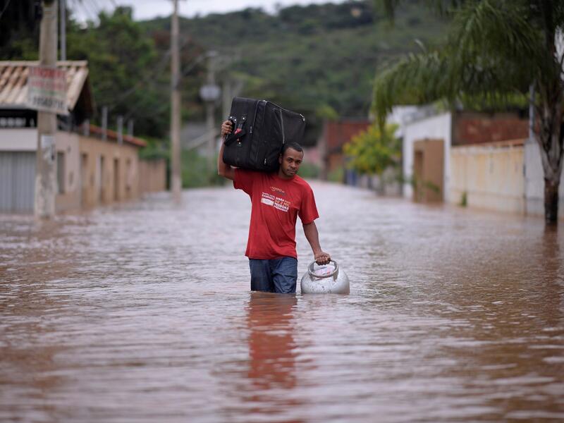 Heavy rains in Brazil
