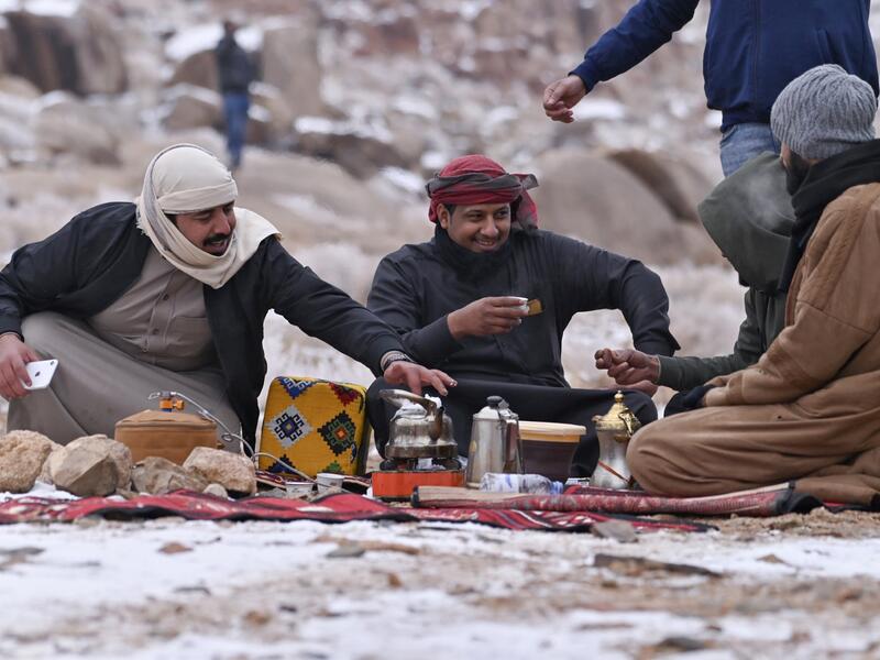Snow in Saudi