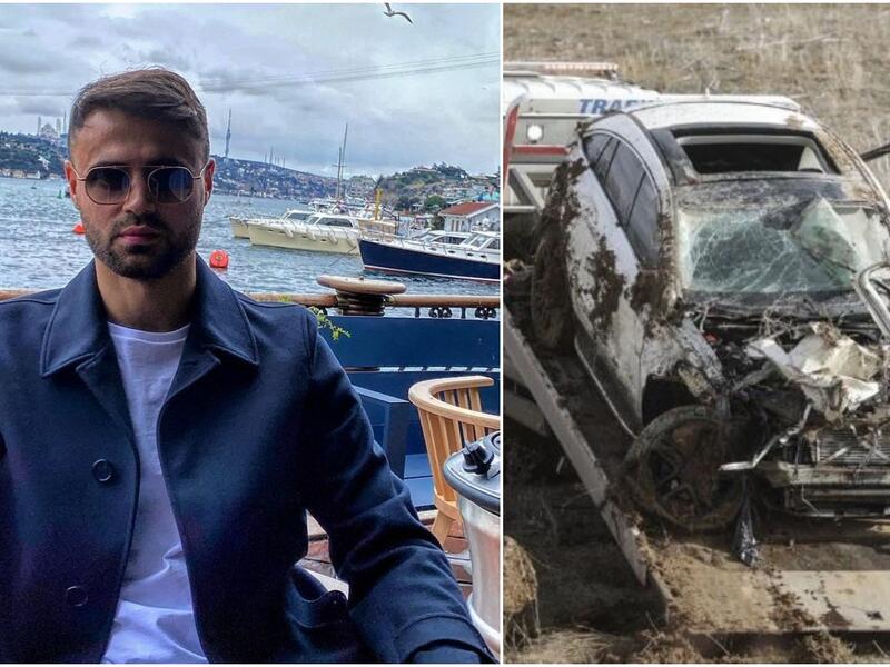 Shocking Video Shows the Moment Ahmet Çalık's Car Overturned!