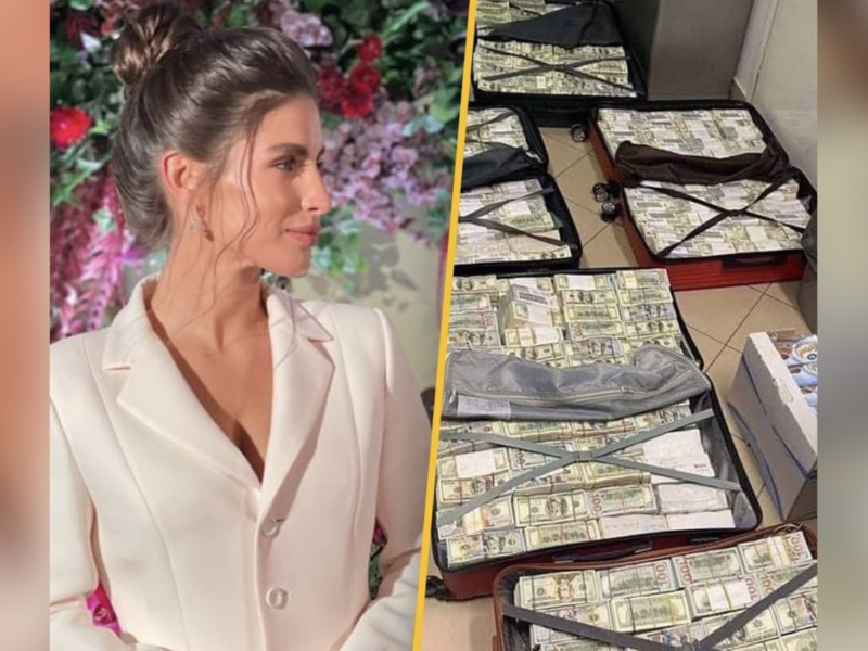 Anastasia and her cash loot 