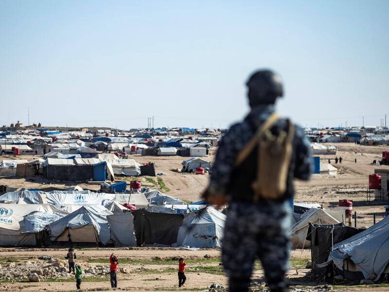 “The presence of the al-Hawl camp in eastern Syria represents a real threat because of the presence of 12,000 terrorists in it, and there are attempts by Daesh to penetrate it.”