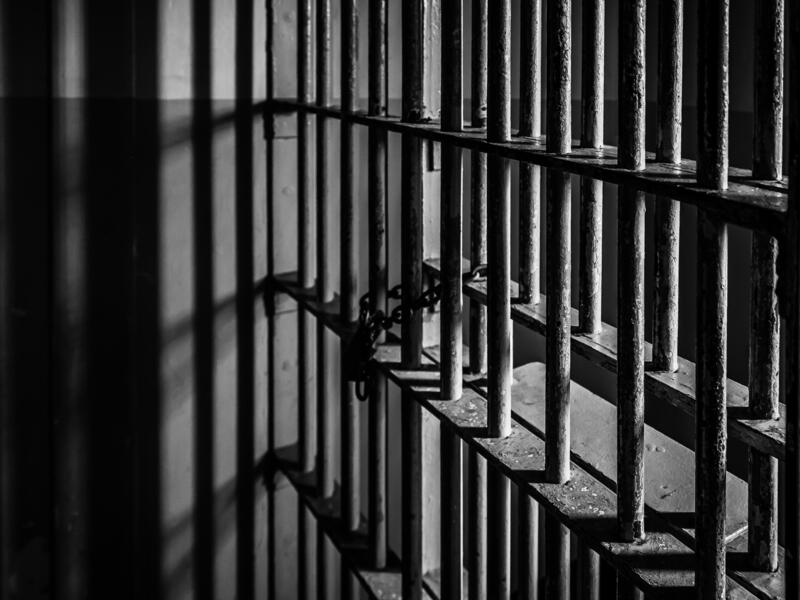Behind bars 