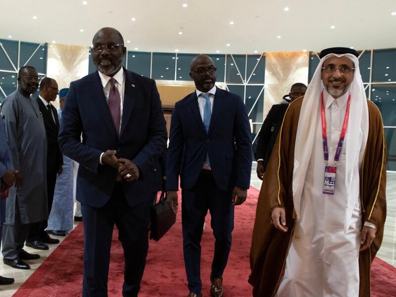 رئيس جمهورية ليبيريا جورج ويا إلى العاصمة الدوحة يوم الجمعة 18 نوفمبر 2022.