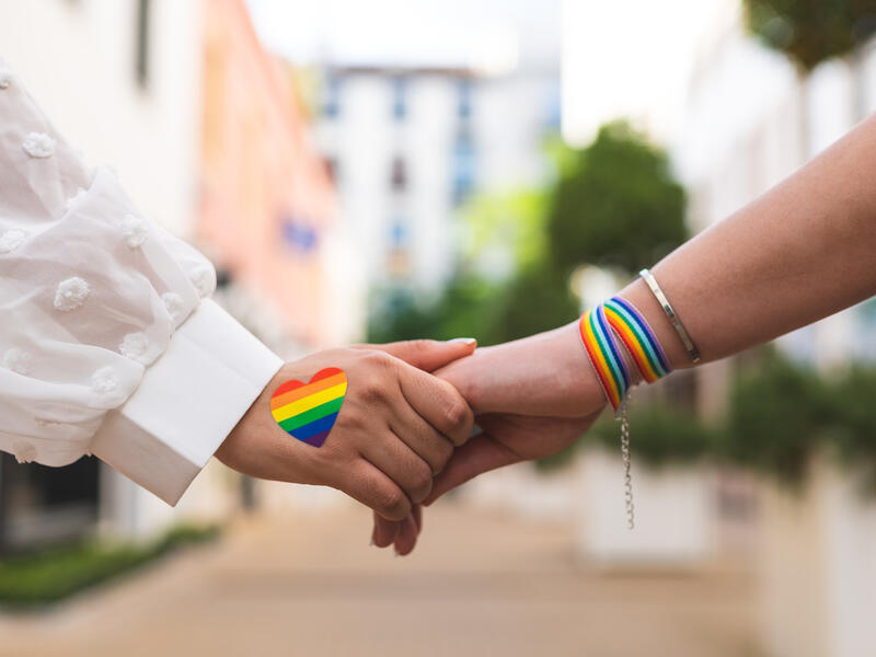 Holding hands