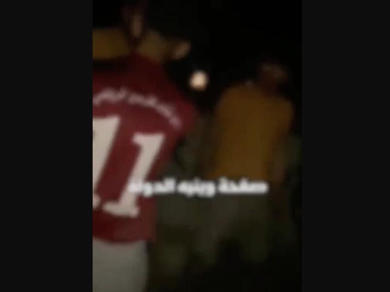 لقطة شاشه من فيديو ضرب شاذ جنسي في لبنان