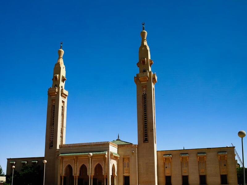 Grand Mosque in Nouakchott in Mauritania