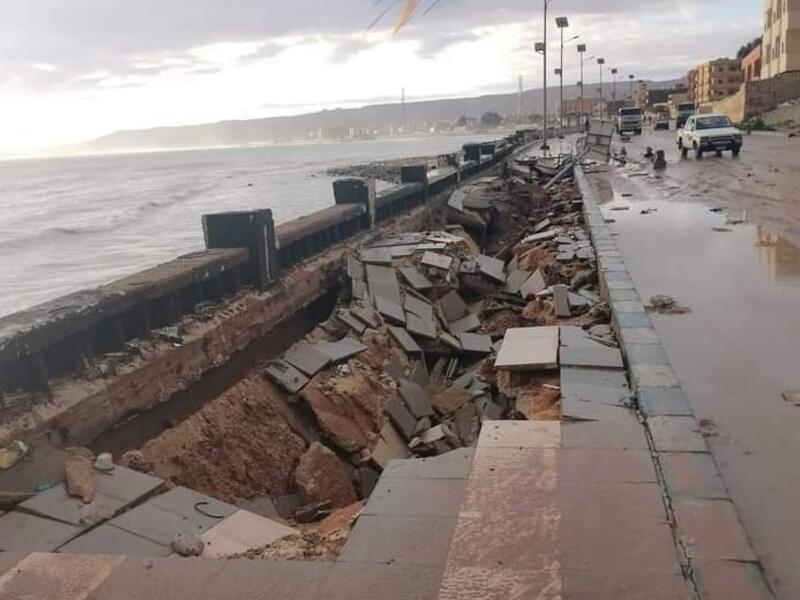 كورنيش مدينة السلوم في الإسكندرية 
