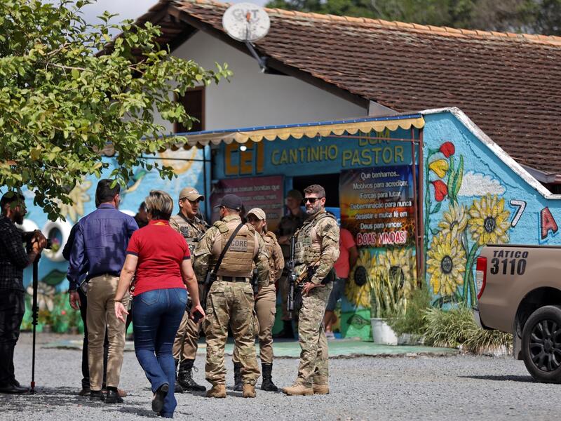 4 children killed in Brazil kindergarten attack