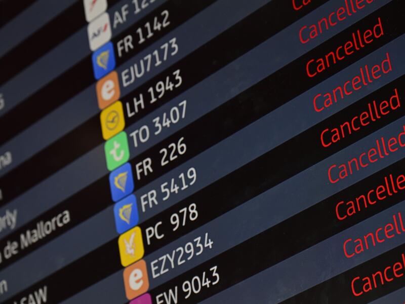 Berlin airport cancels departures under strike