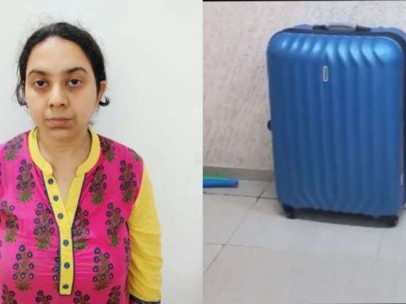 ضعت جثة امها القتيلة في حقيبة وسلمتها للشرطة