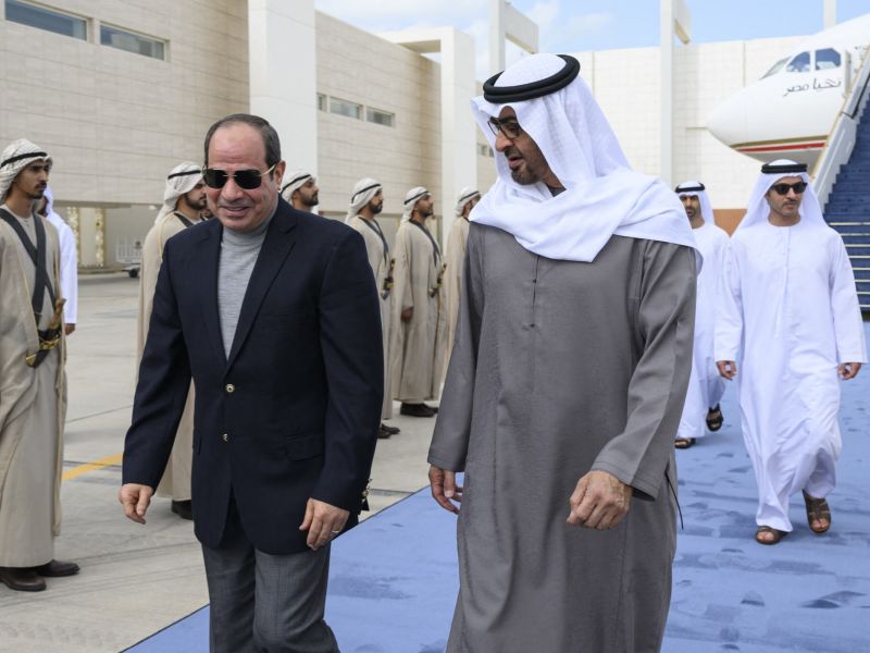 Al-sisi and Mohammed bin Zayed