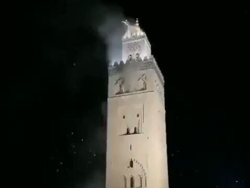 صومعة جامع الكتبية الشهير في مراكش 