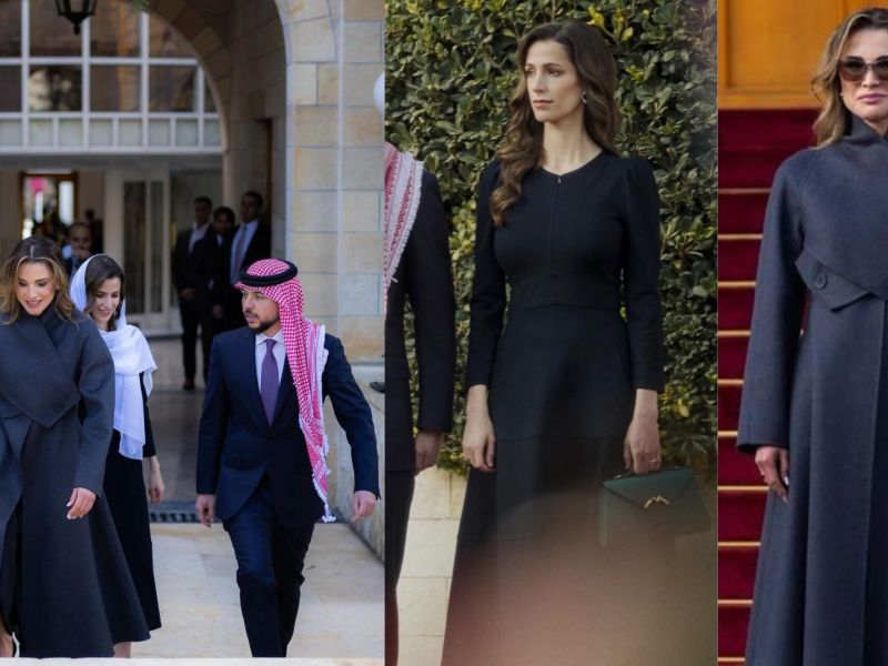 الملكة رانيا والأميرة رجوة بإطلالات غاية في الرقي للإحتفال باليوبيل الذهبي