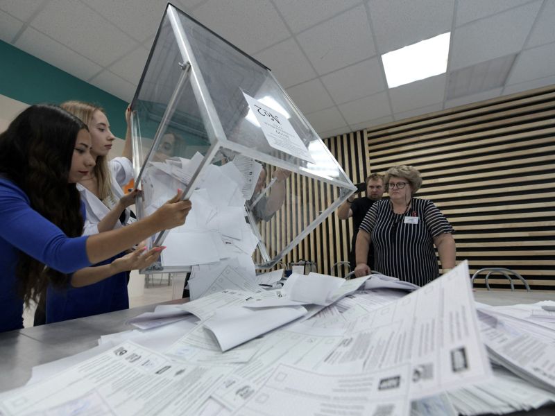 Results of Russian elections announced amidst 129-country interference