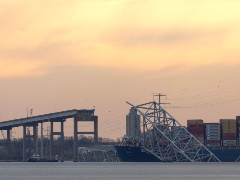 Biden's funding pledge for Key Bridge causes debate