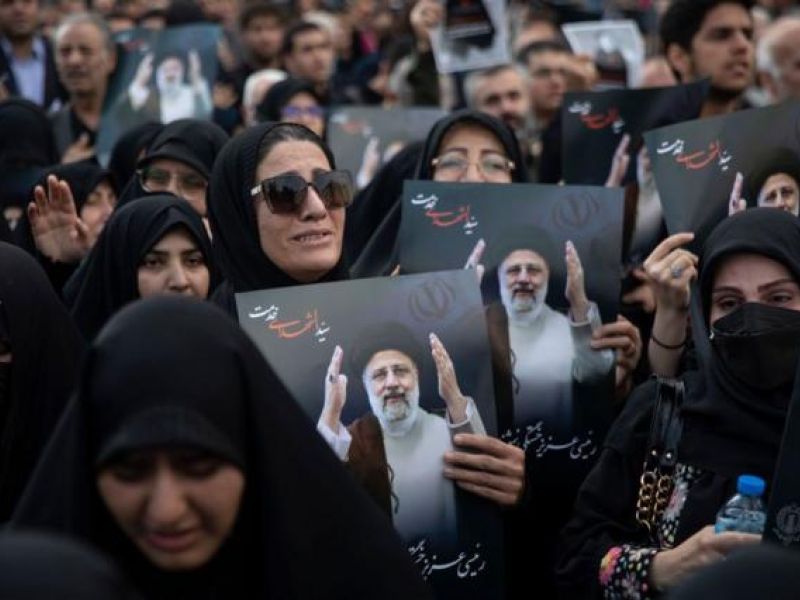 جنازة إبراهيم رئيسي في تبيرز