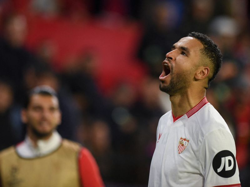 يوسف النصيري (Photo by JORGE GUERRERO / AFP)