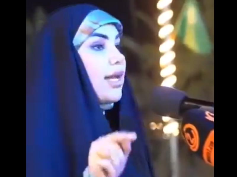 عراقية تحرض ضد المنتخب الأردني 