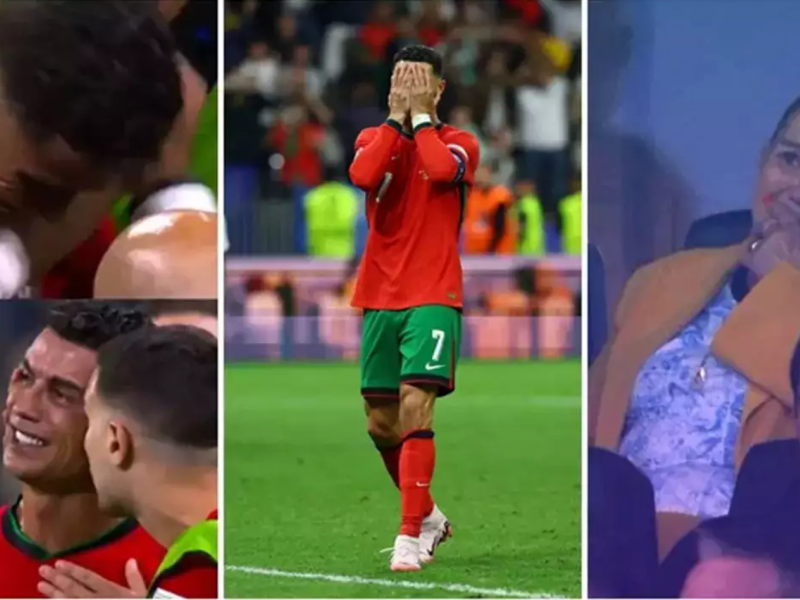 دموع رونالدو ووالدته في يورو 2024