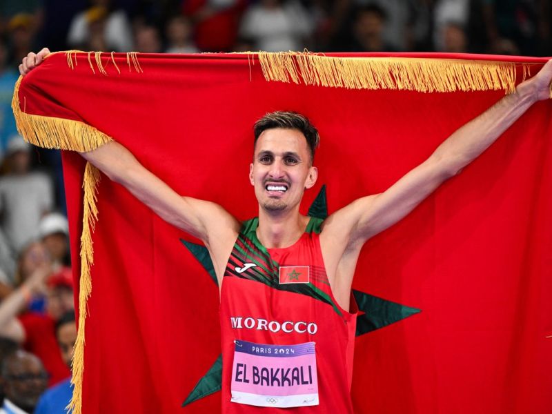البقالي يفوز بالذهب (Photo by Kirill KUDRYAVTSEV / AFP)