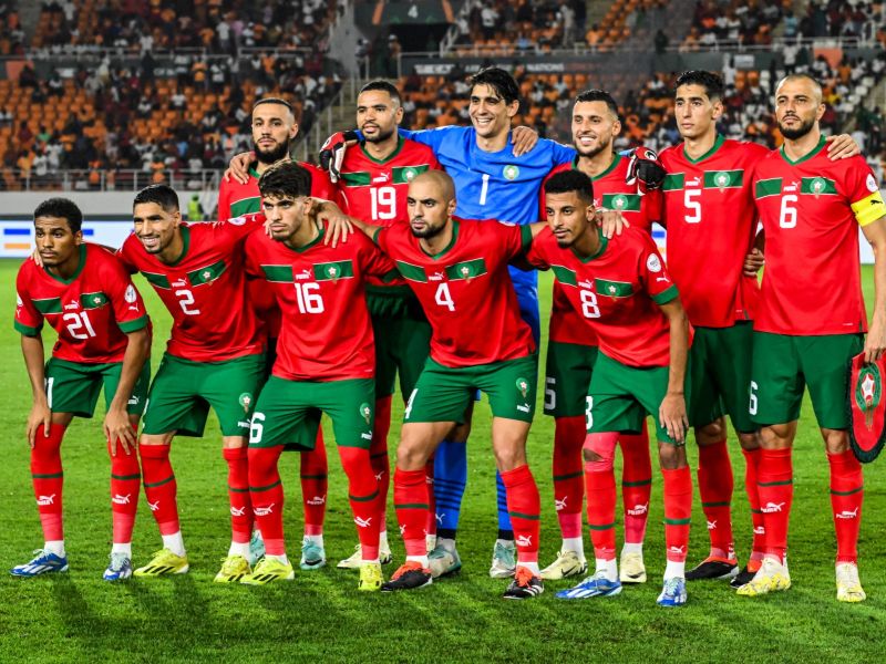 منتخب المغرب (Photo by SIA KAMBOU / AFP)