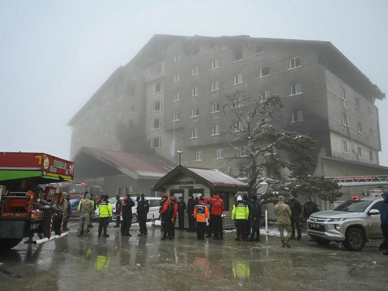 Death toll in Turkish Ski resort hotel fire rises to 66