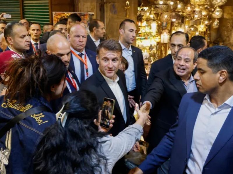 قمة ثلاثية بين ماكرون والسيسي والملك عبد الله الثاني بالقاهرة حول الوضع في غزة