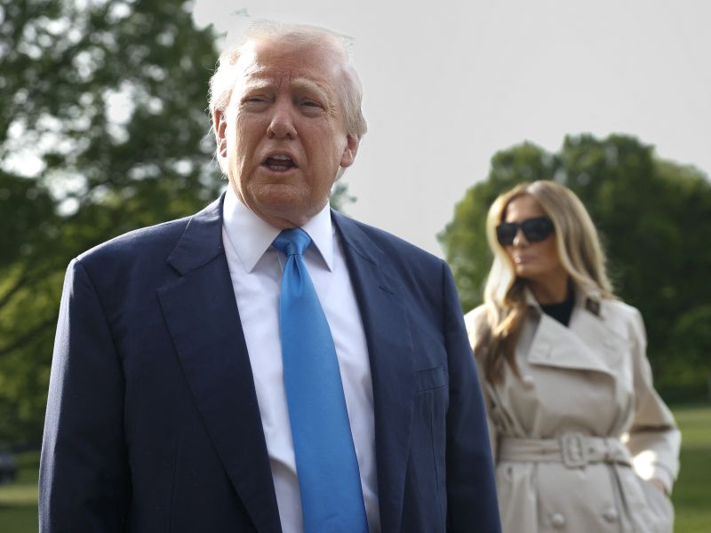 Melania Trump and Donald Trump