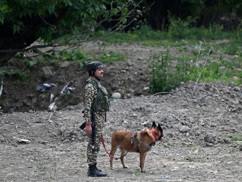 Indian paramilitary soldier