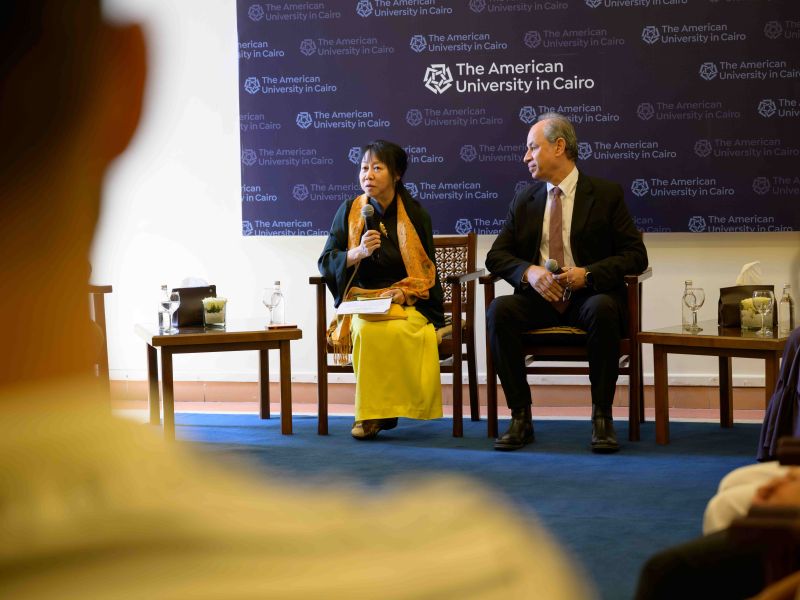 The American University in Cairo Hosts the First Lady of Singapore