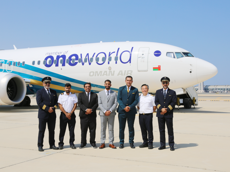 Oman Air Welcomes New Boeing 737 in oneworld Livery