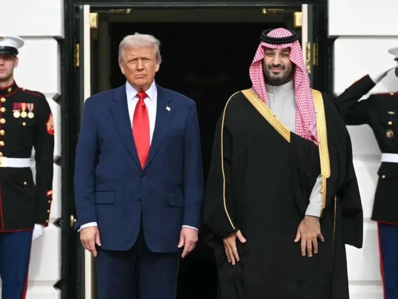 محمد بن سلمان مع ترامب