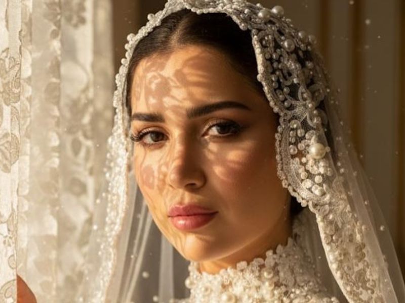 مي عز الدين تتألق بفستان زفاف مبتكر بتقنية الذكاء الاصطناعي