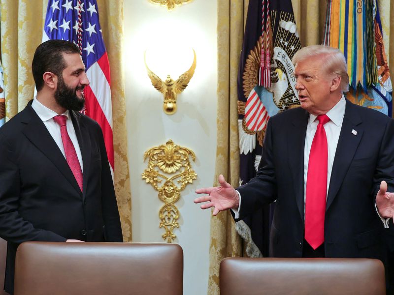Trump praises Syrian transition, warns Israel against actions that could destabilize border
