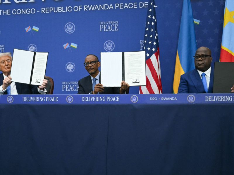 Trump hails “historic triumph” as Rwanda and DRC sign U.S.-brokered peace deal