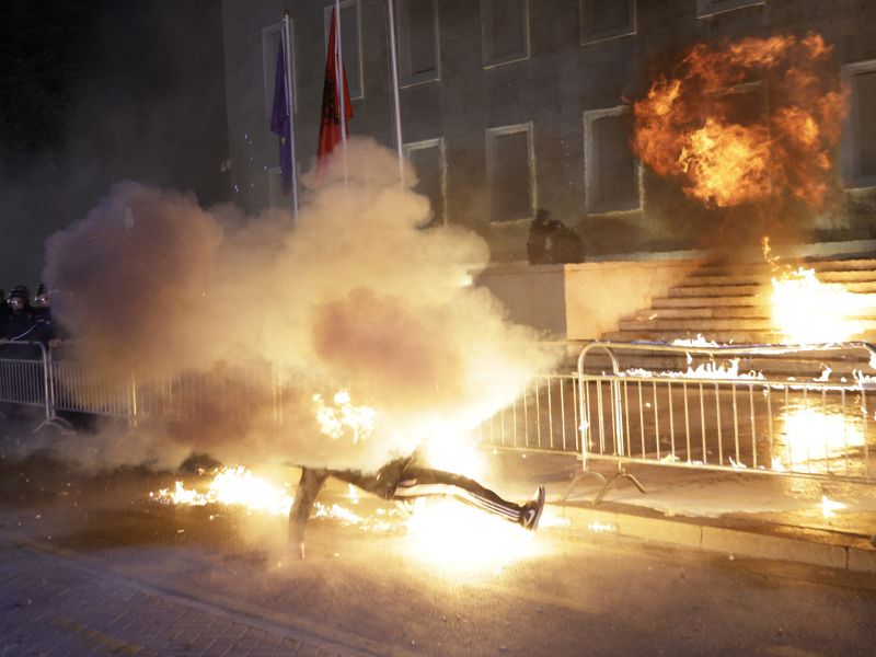 Violent protests rock Tirana as opposition demands Albanian PM Rama’s resignation
