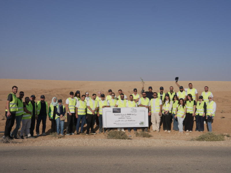 Bank of Jordan Plants 500 Fruit Trees with Volunteers in Giza, in Collaboration with "The Green Caravan" Program