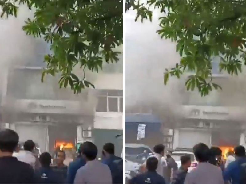 Building fire