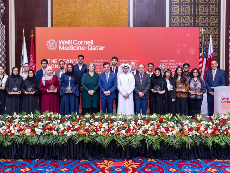 WCM-Q students honored at the inaugural Dean’s Honor List ceremony for medical program