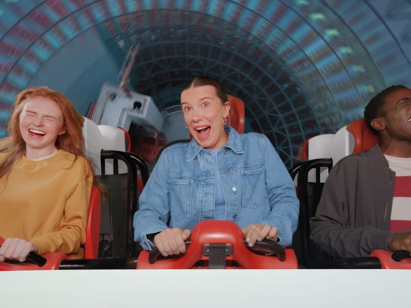 Millie Bobby Brown Vanishes on the World’s Fastest Roller Coaster, Leaving Husband Jake Bongiovi Stunned on Yas Island Abu Dhabi
